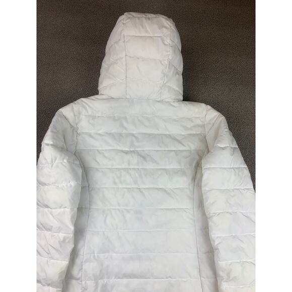 Guess Women's M White Puffer Jacket With Hood - Picture 12 of 14